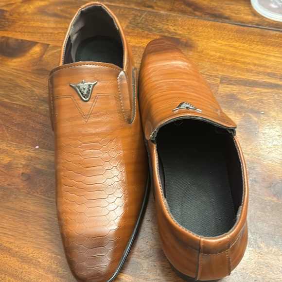 Men’s Dress shoes, light brown, size 12 - Picture 4 of 8